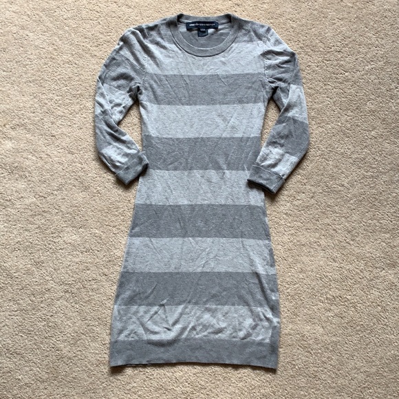 French Connection Dresses & Skirts - French Connection grey bodycon sweater dress, 0